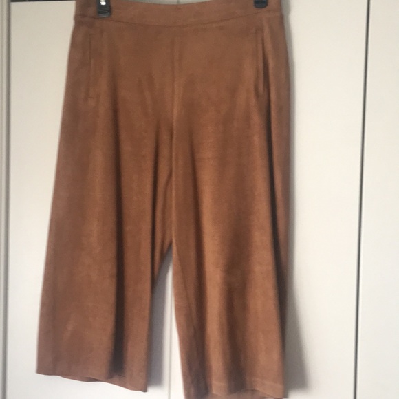 Chico's Pants - Chico’s wide crop, faux suede, NWT